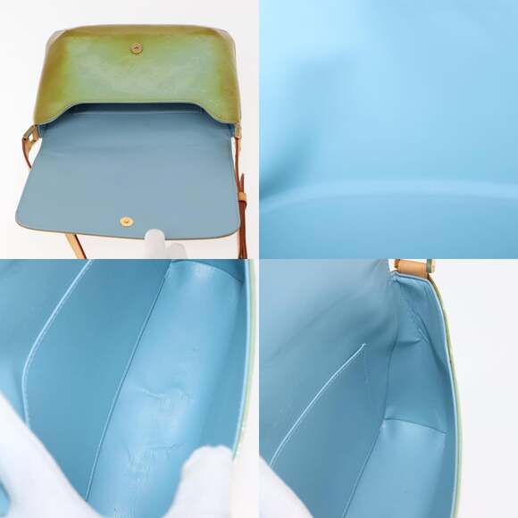 LOUIS VUITTON Monogram Vernis Thompson Street Bag Baby Blue M91009 - Picture 11 of 12